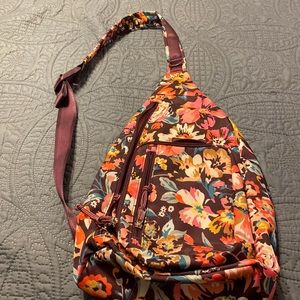 NWOT.  Vera Bradley Lighten Up sling backpack in Indiana Blossoms.